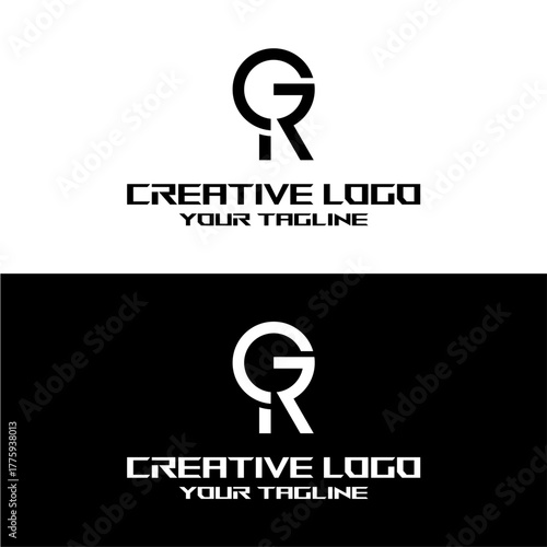 Wallpaper Mural creative letter logo gr design vector Torontodigital.ca