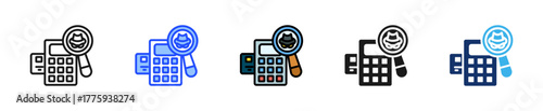Transaction Fraud Alert Icon Collection With Multiple Styles