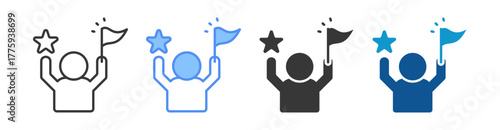 Success Icon Set Multiple Style Collection