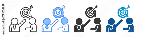 Purpose Icon Set Multiple Style Collection