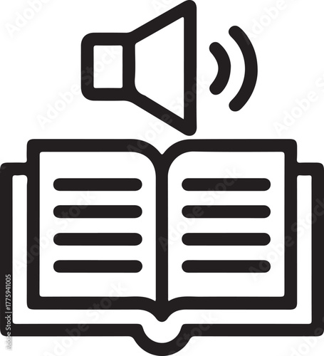 Audiobook icon symbolizing listening to a book