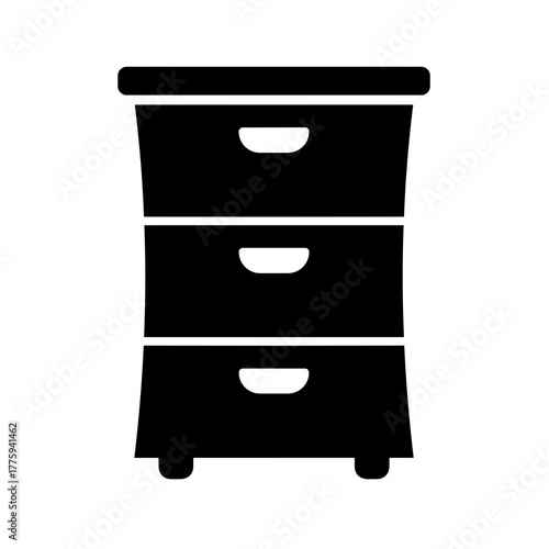 Black dresser drawers furniture storage cabinet bedroom interior design home decor organization unit style modern icon