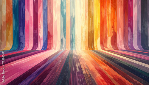 a colorful image of a rainbow colored wave. Colorful Abstract Background
2