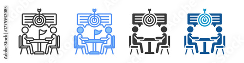 Focus Icon Set Multiple Style Collection