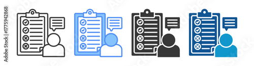 Accountability Icon Set Multiple Style Collection