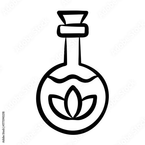 Essential Oils Icon - Handdrawn