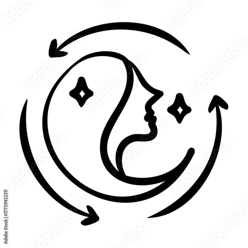 Rejuvenation Icon - Handdrawn