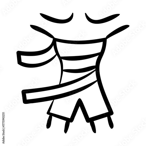 Body Wrap Icon - Handdrawn