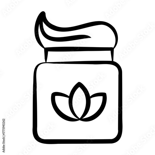 Body Scrub Icon - Handdrawn