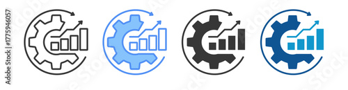 Improvement Icon Set Multiple Style Collection