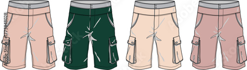 Stylish Cargo Shorts Collection Variety of Colors for Comfortable and Trendy Summer Wear