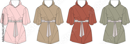 Fashionable Rompers in Various Colors A Stylish Clothing Collection