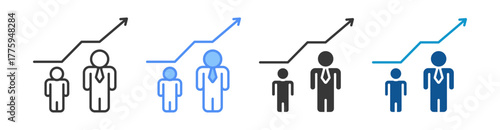 Personal Development Icon Set Multiple Style Collection