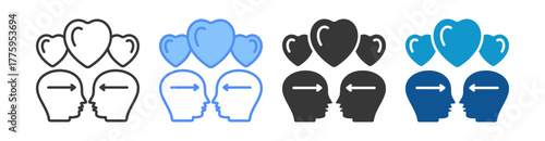 Empathy Icon Set Multiple Style Collection