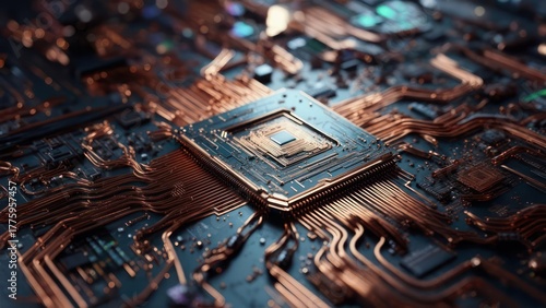 Microchip on circuit board