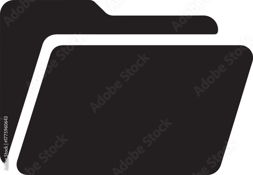 Overlapping document vector icon representing files or layers for user interface and web design