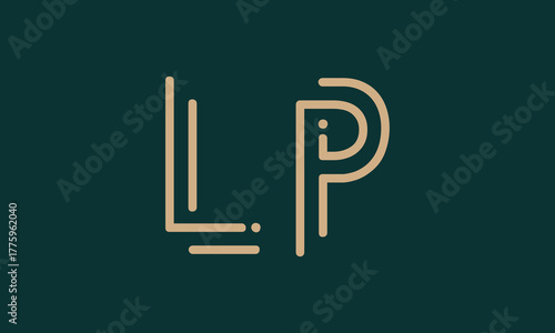 LP L lp initial logo | initial based abstract modern minimal creative logo, vector template image. luxury logotype logo, real estate homie logo. typography logo. initials logo