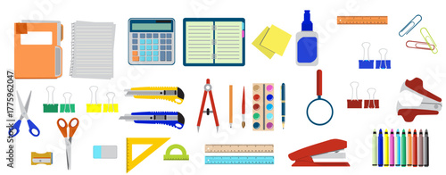 back to school vector illustration backpack notebook