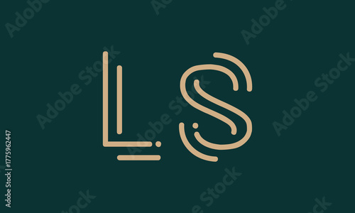 LS L ls initial logo | initial based abstract modern minimal creative logo, vector template image. luxury logotype logo, real estate homie logo. typography logo. initials logo