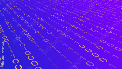 Vibrant Purple Magenta Diagonal Binary Code Flow