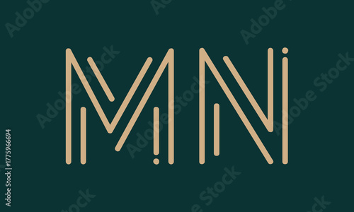 MN M mn initial logo | initial based abstract modern minimal creative logo, vector template image. luxury logotype logo, real estate homie logo. typography logo. initials logo