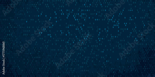 Dark navy blue background with a subtle pattern of scattered light blue diamond shapes