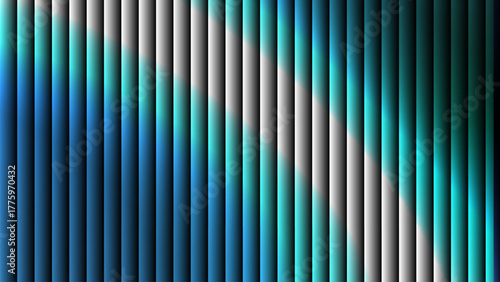 Abstract vertical lines with shades of blue, teal, and white creating a pattern