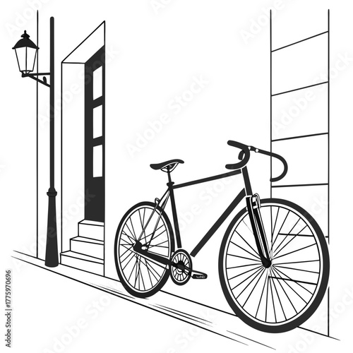 silhouette of a bicycle