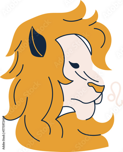 Zodiac Sign Illustration Esoteric Spiritual Astrology Motifs Celestial Elements and Horoscope Symbols constellation