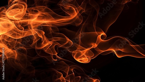Fiery orange volcanic rock texture background