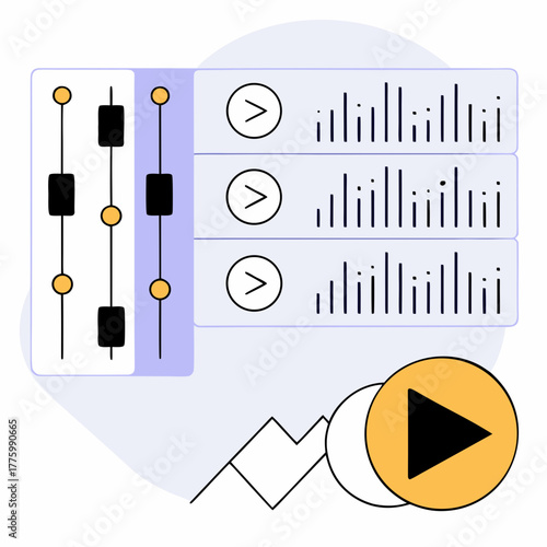 modern isometric design style conceptual composition Unified Communications metaphor