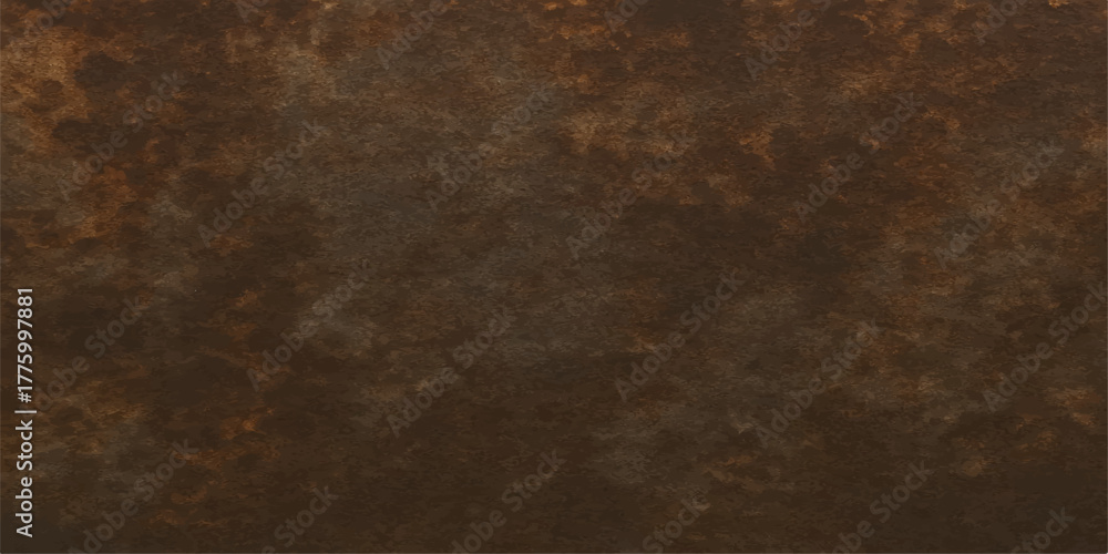 Fototapeta premium Old, rusty metal texture with a dark brown grunge surface provides a vintage and aged backdrop or wallpaper design