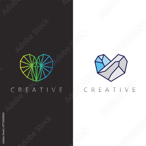 Luxury Gemstone Diamond Symbol Logo for High-End Fashion and Elegant Jewelry Brand