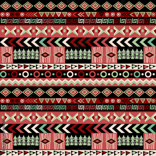 Ethnic motifs design, seamless pattern
