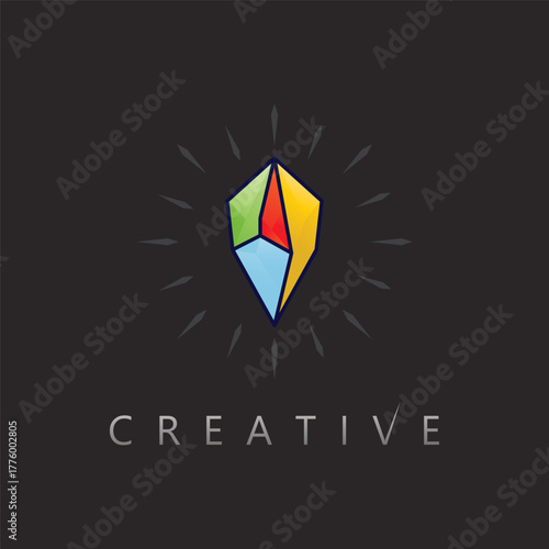 Diamond Gem Logo Vector Design for Exclusive Boutique and Luxury Brand Identity
