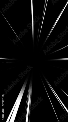 Comic Light Speed Lines, Anime speed line background animation Moving on dark background. Full HD. 4K