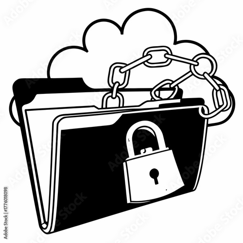 Encrypted Cloud File with Folder Secured by Chain and Lock