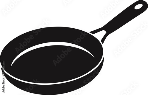 Vintage Frying Pan Silhouette Vector