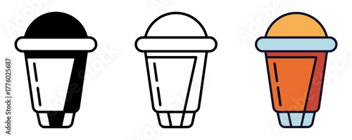 Isolated coffee cup vector art illustration