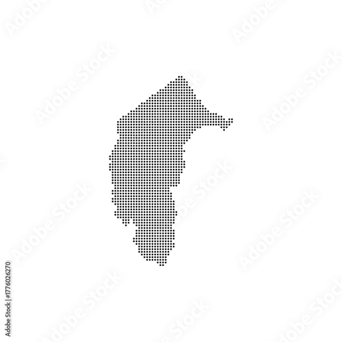 Australian Capital Territory map dot halftones vector. Australia country map for travel and design presentation