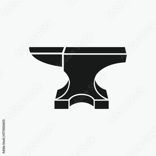 Anvil, Blacksmith, Vintage Anvil, Steel Anvil icon vector