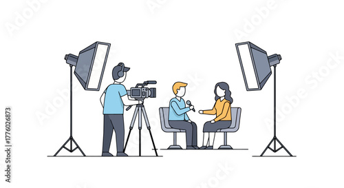Interview Setup: Behind the Scenes with Videographer