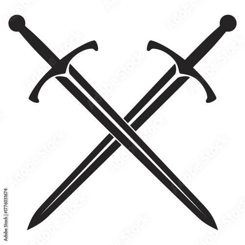 two crossed swords