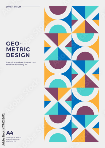 Retro Vintage Cover Poster Design Vector