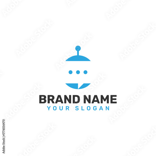 Modern Technology Chat and Communication Logo Design