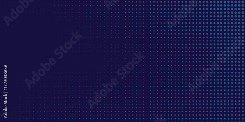 Abstract blue wavy halftone background. Dot pop art sport style art simple