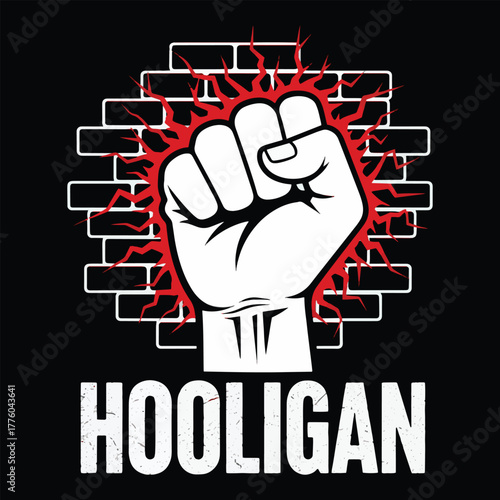 hooligan and ultras desing for tshirt dan logo