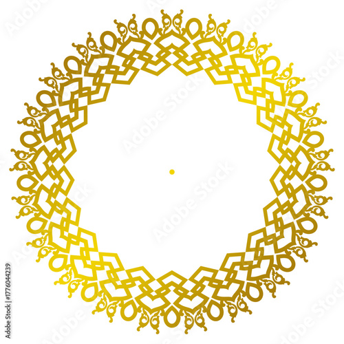 gold circular decorative bord...