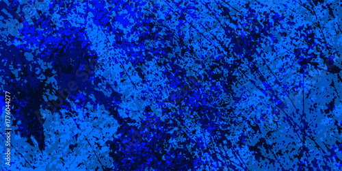 Modern beautifully textured royal blue painted surface with subtle lighting and brush abstract simple art design