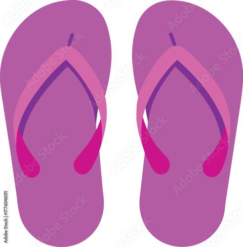 pink flip flops